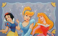 Disney barns matta med prinsessor i grått